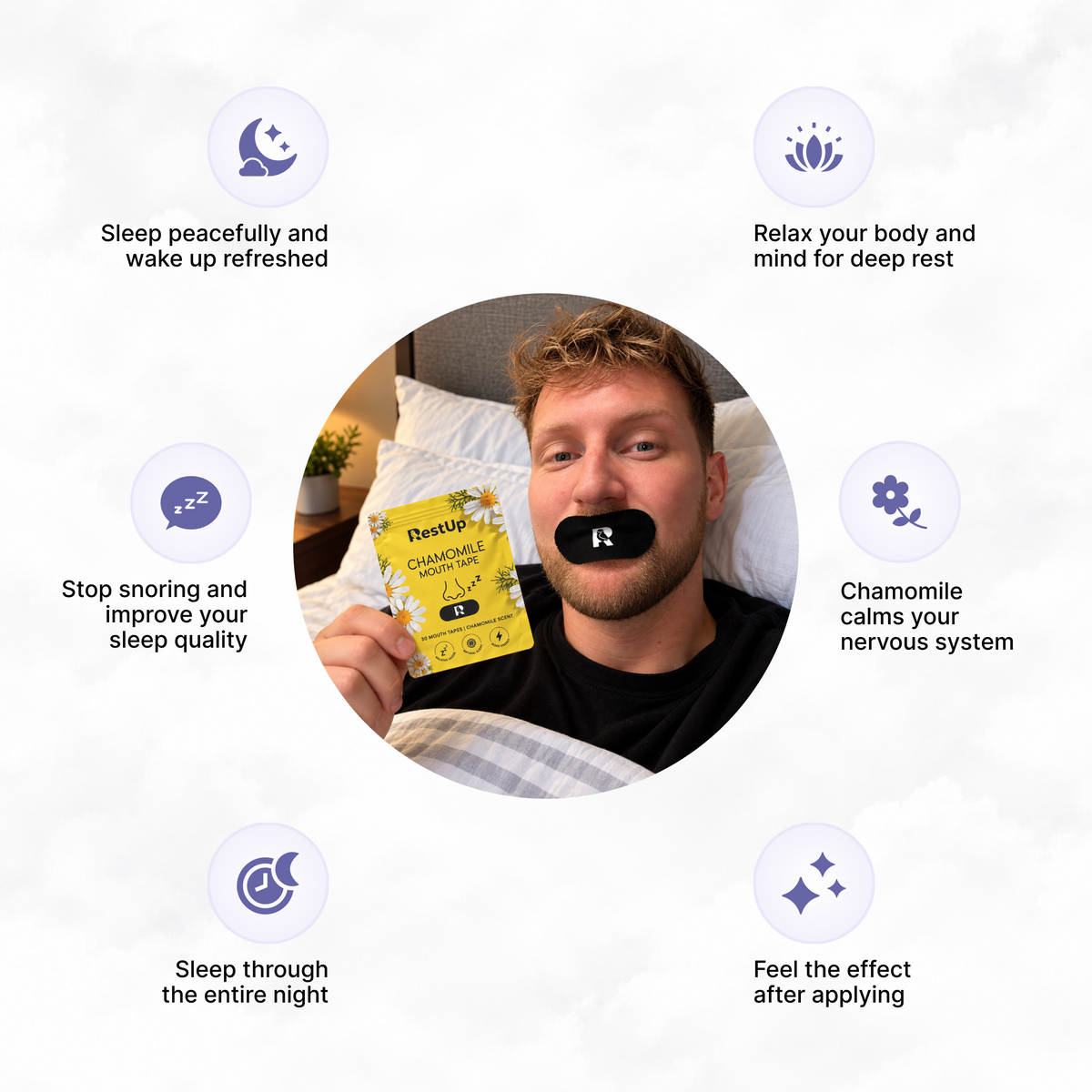 30x Chamomile Mouth Tape